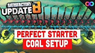 PERFECT Starter Coal Generator Setup in Satisfactory Update 8! | UBG 4