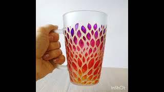 Color's World by Sameera Alam... Glass Paintings on different cup decorations...