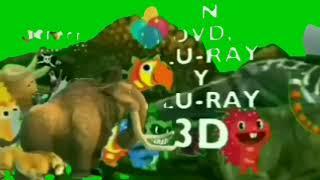 The Stampede of Cartoons Dinosaurs Ice Age Characters & Animals Green Screen