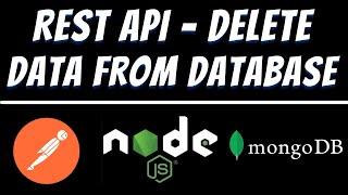 Delete data in Mongodb using Express Node JS and Postman - REST API tuorial