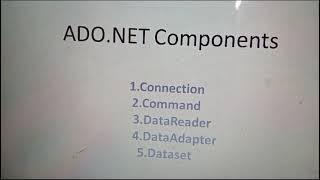 ADO.NET components