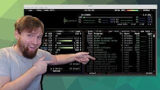 Linux Terminal System Monitors! bpytop / glances / htop
