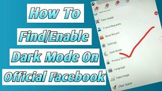 How To Enable Dark Mode On Official Facebook Easily in android Mobile