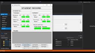 Simple Grading System using VB NET and MS Access Database DEMO