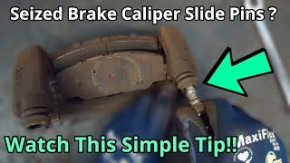Stuck Caliper Slide Pin? A Quick Brake Service Tip - How To DIY
