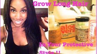 NATURAL HAIR| How To Grow Long Hair Under Your Protective Style (Wigs & Weaves)