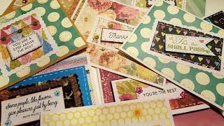 EASY-TO-MAKE CARDS USING SCRAP EMBELLISHMENTS