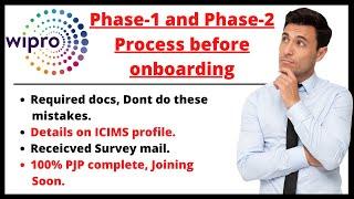 Wipro Elite Phase-1 & Phase-2 Process Before Onboarding | Don't do these Mistakes | Onboarding Soon