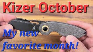 Kizer Wins! October is the BEST month! CPM 20CV Titanium with Amazing Texture & Action