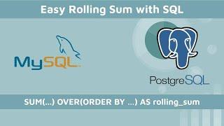 Calculate rolling sum with SQL