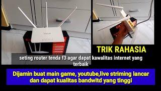 Setting router tenda f3 agar stabil