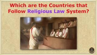 Which are the Countries that Follow Religious Law System?