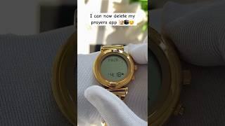 Who needs a prayer app when you have a prayer watch?  #islam #muslim #salah