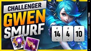 CHALLENGER GWEN SMURF HECTOR teaches YOU TO CARRY - Gwen Gameplay Guide