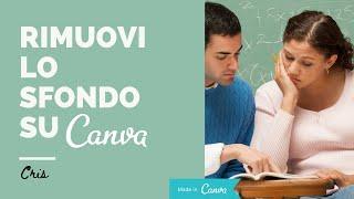 COME RIMUOVERE LO SFONDO DI UN'IMMAGINE SU CANVA | TUTORIAL COMPLETO