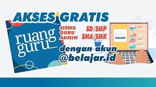 AKTIFKAN AKUN BELAJAR.ID UNTUK MENDAPATKAN AKSES BELAJAR ONLINE SECARA GRATIS JENJANG SD/SMP/SMA/SMK