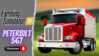 peterbilt 567 truck | New truck mod link | farming simulator 20 gameplay #fs20mods