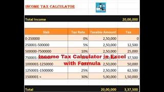 How to Make Income Tax Calculator in Excel | Income Tax Calculator in MS Excel