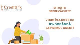 Credităm responsabil, fără biroul de credit. Online, rapid și cu 0% Dobândă, hai pe CreditFix.ro!