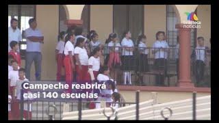 Preparan regreso a clases; Campeche reabrirá casi 140 escuelas