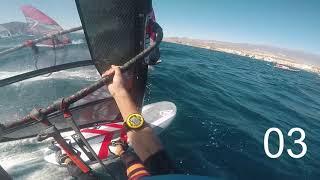 Slalom windsurfing pro training in Tenerife - POV footage: Rytis Vlog 07