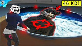 Trolling a 46 KD GOD MODE user with the Orbital Cannon | GTA 5 Online