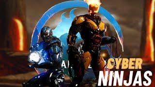 Cyber Ninja Scorpion, Sub Zero, Smoke, and Reptile Skin Mods Mortal Kombat 1