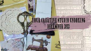 #yourcreativestudio #junkjournal #creativedailyjournal Unboxing a Your Creative Studio box!