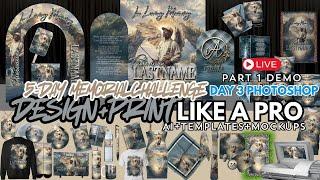 DAY 3 Part 1 DEMO - Photoshop Design AutoDesign.Me Memorial Challenge | PSD-297 Template