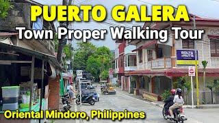 4K  PUERTO GALERA, PHILIPPINES 2024 | Town Proper Walking Tour & Tricycle Ride to White Beach