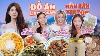 Ăn vặt Livestream RẦN RẦN Tiktok: Trà chanh Triệu Lộ Tư, Seamoss gel, Hột vịt Muối Biển…