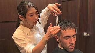 (ASMR) Komplettes Pflegepaket für Männer von der japanischen Friseurin im Premium-Friseursalon