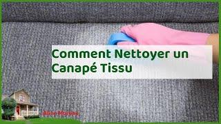 Canapé en tissu impeccable : guide complet pour un nettoyage efficace !