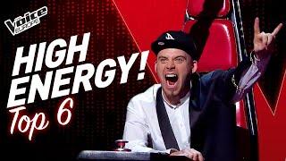 MOST ENERGETIC Blind Auditions in The Voice! | TOP 6