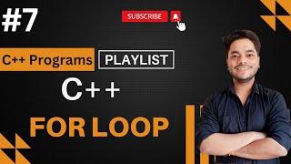 For Loop in C++ | playlist |