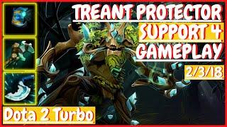 Treant Protector 2/3/18 [SUPPORT 4] [Gameplay DOTA 2 Turbo]