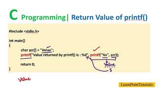 Return value of printf() function | C Programming | GATE 2021