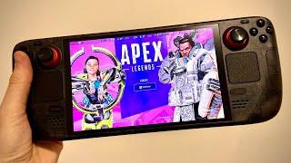 Playing Apex Legends on the Steam Deck with an OLED display is amazing