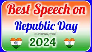 Republic day speech in english 2024 || 26 January Speech in english 2024 || 75th Republic Day speech