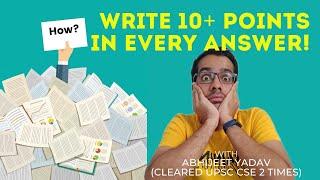 How to Generate More Points in UPSC Mains