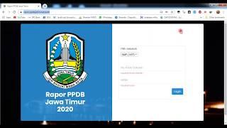 Cara Mudah Mengisi Nilai Rapor di PPDB Jatim Tahun 2020