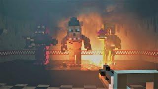 Burning Down Five Nights at Freddy's Map with a Flamethrower in Teardown