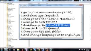 How to change language in NFS RUN pc game(VERY EASY)