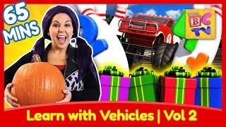 Learning with Vehicles Vol 2 | ABCs, Numbers, Colors and More with Trucks for Kids