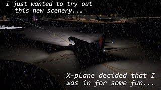 X-Plane 11: Nimbus KATL Airport Fly-in...But The Weather Isn't So Good... (737-900 Ultimate)