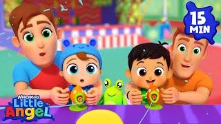 Carnival Competition  |  Little Angel Color Songs & Nursery Rhymes | Learn Colors & Shapes