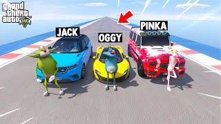 WHO IS THE BEST CHALLENGE with OGGY & JACK,PINKPANTHER in GTA 5 (GTA 5 Funny Moments)