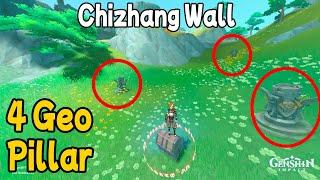 Puzzle | Chizhang Wall 4 Geo Pillar | Liyue 4.4 Genshin Impact