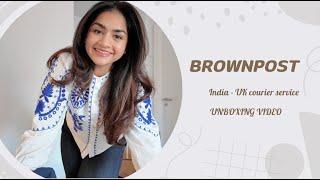 UNBOXING ITEMS FROM INDIA | BROWN POST COURIER SERVICE | FAST & EFFICIENT