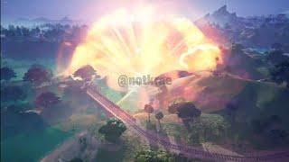 Fortnite final mini event (huge lightning strike and massive sand storm!)